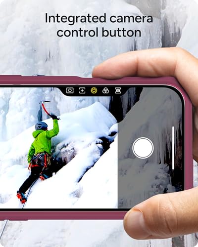 Image of ZAGG Rainier Case with Kickstand for iPhone 17 Pro Max - Red Black Cherry, Graphene 22ft (7m) Drop Protection, Lanyard Attach Points, MagSafe, Wireless Charging Compatible, Phone Case