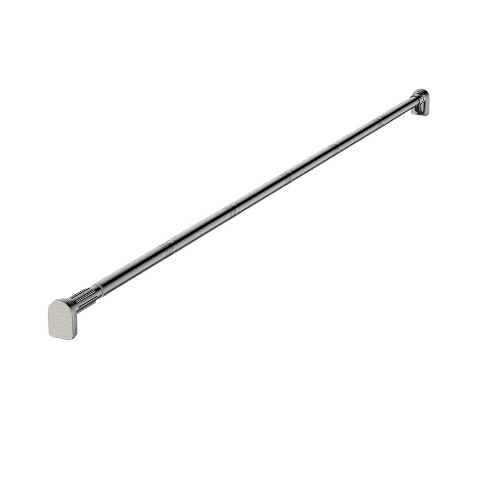 Adjustable Stainless Steel Shower Curtain Rod Clothes Drying Rack Telescopic Pole for Laundry Room Bathroom for Wardrobe and Cloakroom(Silvery220-235CM)