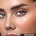 MENELA Eyebrow Henna Tint Kit - Dark Brown Brow Color with Bamboo Extract - Natural Look, Easy Application - 2.5g Henna + 15ml Fixer - Ammonia-Free, Vegan, Cruelty-Free