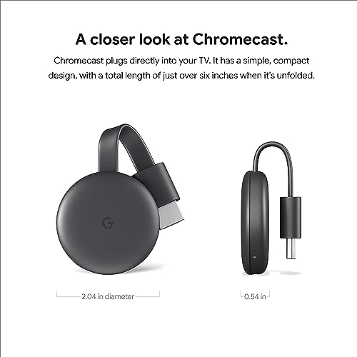 Google Chromecast - Streaming Device with HDMI Cable - Stream Shows, Music, Photos, and Sports from Your Phone to Your TV, Includes Pouch and Cleaning Cloth (Japan Version) - Compatible with US - Image 9