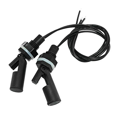 Maxmoral 2pcs Water Level Sensor DC 110V Side Mount Horizontal Liquid Float Switch