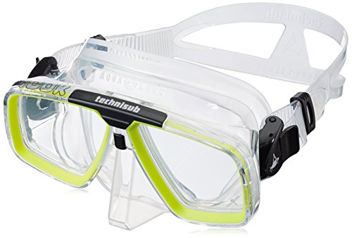 Masque de plongée Look de Aqualung., Hot Lime Cover