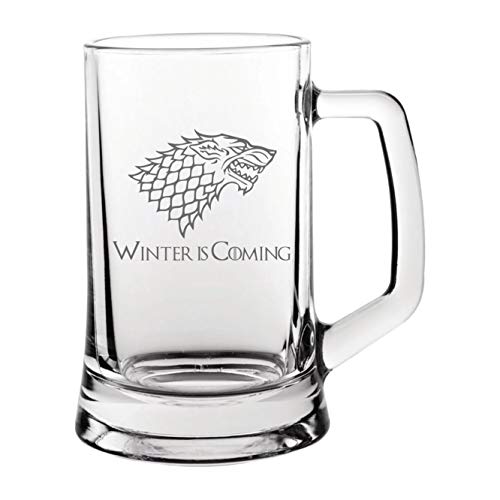 Lapal Dimension House Stark - Taza de cerveza de cristal inspirada en Juego de Tronos