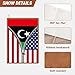 Libya Libyans America Flag Printed Zipper Leather Journal for Men Women 100 Pages A5 Ruled Notebook Lined Notepad for Writing Note Taking Travel Diary for Teachers Students College Business