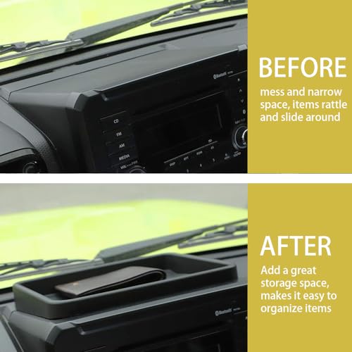 Image of Center Console Dash Storage Tray for 2019 2020 2021 2022 2023 2024 Suzuki Jimny Dashboard Organizer Box Container Interior Accessories