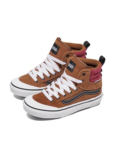 Vans Kids\' Ashwood Hi Vansguard Shoe | Weather-Resistant High Top Sneakers for Boys & Girls, Suede Dachshund, 3.5