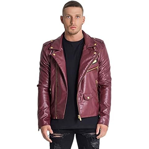 Gianni Kavanagh Burgundy Opulence Biker Jacket Cover