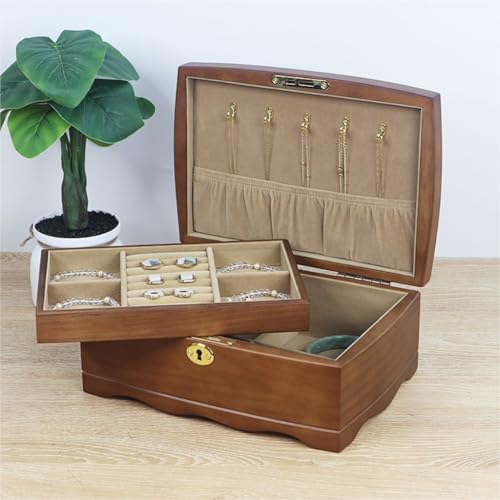 Boîte à bijoux en bois avec serrure pour un cadeau unique - 2