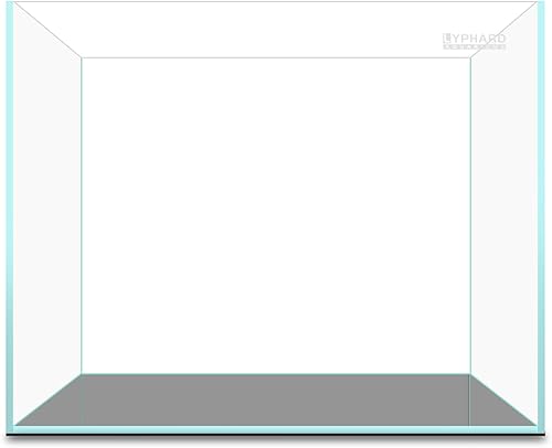 Miniatura 3 de LYPHARD AQUARIUMS Acuario sin borde de 9.5 galones, tanque de peces pequeño de vidrio ultra transparente de hierro bajo para Betta, 15.7 pulgadas de