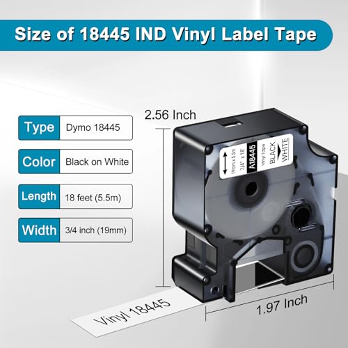 Ruban vinyle 18445 compatible Rhino résistant au décollement - 5