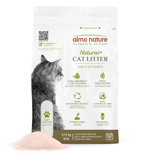 Arena Gatos Aglomerante Vegetal Marca almo nature