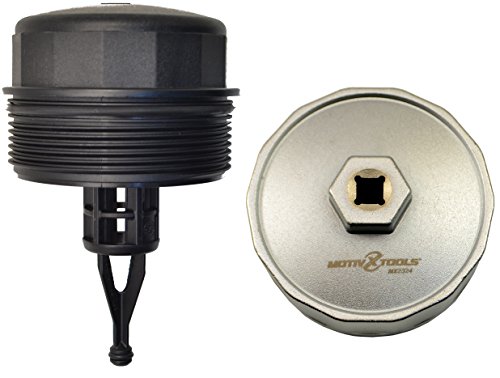 Motivx Tools MX2324-US 84mm 14 Flute Precision CNC Machined Aluminum Oil Filter Wrench Compatible with Mercedes Dodge and Jeep 3.0L Diesel Engines