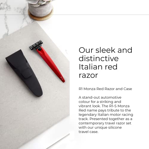 Bolin Webb Monza Red Handle with Travel Case. Fitted with Gillette Mach3 Blade Cartridge. Award Winning Razors for Men - Made in England. Primed and Painted to an Automotive Finish, R1 - Image 4