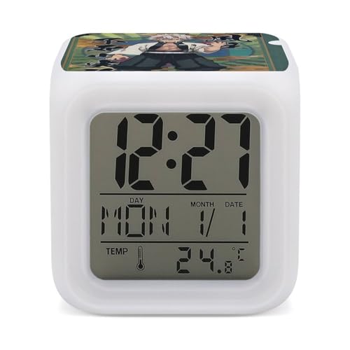 �S�ł̐n �ڊo�܂����v Clock �u�����v ���^ �剹�� �A�i���O 7�F�}���`�J���[�����\ �d�q�� �A���[�� �X�k�[�Y �f�W�^�� �J�����_�[ ���x 12/24���ԕ\�� �Q�� ���v