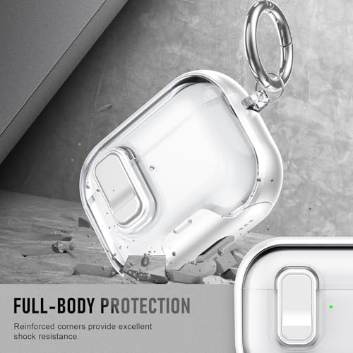 Image of for AirPods Pro 3 Case (2025) with Phone Stand & Cleaner Kit, Cute Soft Silicone Cover for AirPods Pro 3rd Genera case with Keychain for Women Men with Keychain for Airpod Pro case(2025)-White