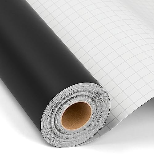 iImagine Vinyl 12'' x 42Ft Matte Black Permanent...