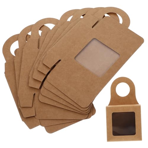 Consejos para Comprar Fabricación de papel - los preferidos. 46 Ipetboom 25 piezas Caja Regalo para Botella de Vino con Asa Resistente y Colgante Fabricada Papel Kraft Duradero para Botellas de Vino Cerveza y Whisky para Regalos y