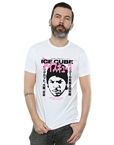 Absolute Cult Ice Cube Men's Kanji Stack T-Shirt White Small