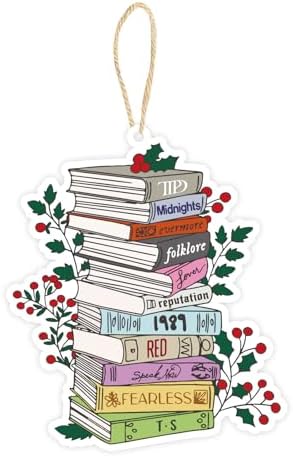 Funny Christmas Ornament, Holiday Tree Ornaments for Fans, Music Lover Gifts for Women, Christmas Theme Party Decor Favor, Cute Xmas White Elephant Gifts for Girls Friends Colleagues Family Sister