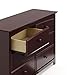 Storkcraft Kenton 6 Drawer Double Dresser (Espresso) – Dresser for Kids Bedroom, Nursery Dresser Organizer, Chest of Drawers for Bedroom with 6 Drawers, Universal Design for Children’s Bedroom