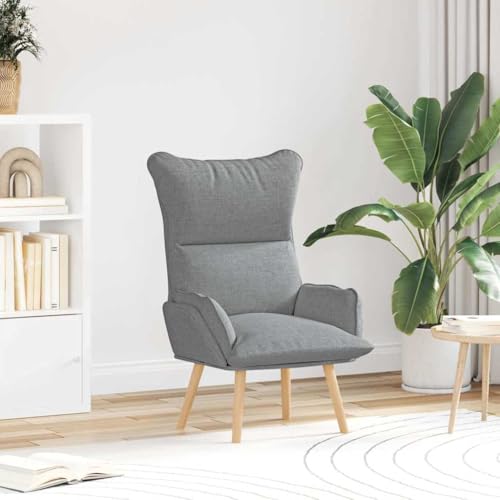 Genérico Silla Relax Gris Claro 69 x 74 x 93 cm Tela,Mobiliario,Sillas,Sillones-42001865