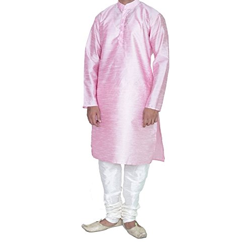 Kurta traditionnel rose pour homme fini les vêtements serrés avec ce pyjama ethnique 44-46