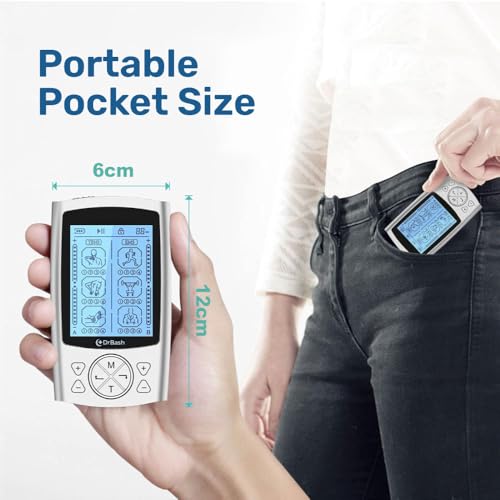 DrBash TENS & PMS Dual Channel Unit Machine | TENS Unit Muscle Stimulator with 10 Pads | Muscle Stimulator for Pain Relief Therapy with 24 Modes | Electrodes Muscle Stimulator for Physical Therapy - Image 6
