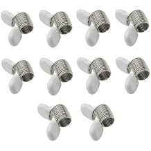 YWSHF 10 PCS Spring Clamps for Jewelry Making, Kumihimo Bead Wire Ends to Prevent Beads from Falling DIY Bracelets, Necklaces