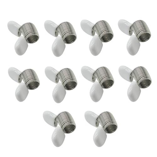 YWSHF 10 PCS Bead Spring Clamps Stop for Bead Jewelry Making