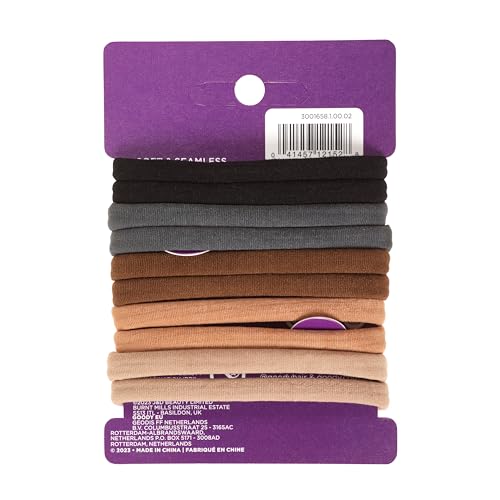 image for Goody Ouchless Seamless Hair Elastics, 10 Ct, Neutral Tones, Damage-Fr