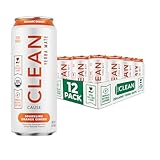 CLEAN Cause Zero Sugar Orange Ginger Yerba Mate Tea Sparkling, USDA Organic Energy Drink Alternative, Zero Calorie, 160mg Natural Caffeine, Soda Alternative, Plant-Based (16oz cans, 12-Pack Case)