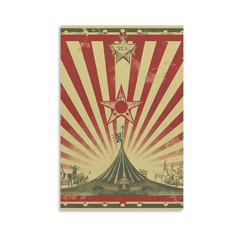 Toile cirque vintage pour sublimer votre décoration murale familiale