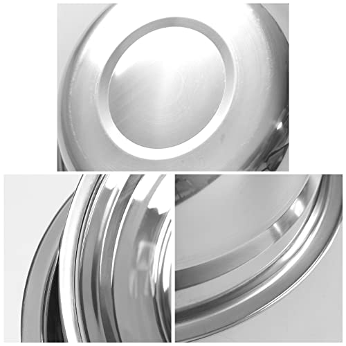 4 tazones de acero inoxidable 8.66 pulgadas miniatura 4