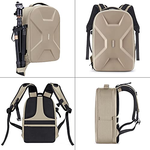 Image of MOSISO Camera Backpack, Photography Camera Bag 15-16 inch Waterproof Hardshell Case with Tripod Holder&Laptop Compartment