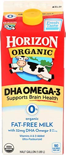 Horizon Organic, Milk Dha Omega 3 Fat Free Organic, 64 Fl Oz