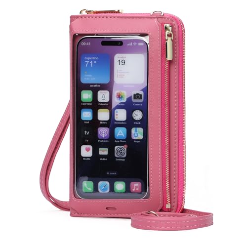Image of GOIACII Phone Purse Crossbody Bags for Women Small Travel Wallet Touch Screen RFID Blocking