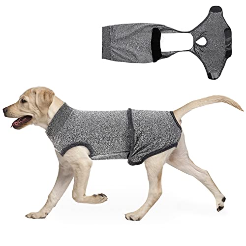 SAWMONG Recovery Suit for Dogs After Surgery, Prevent Licking Female and Male Dog Recovery Suit, Cone E-Collars Alternatives, Dog Surgery Recovery Suit with Highly Absorbent Washable Dog Diapers