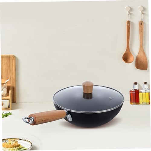 Wok de hierro con tapa para cocina por inducción miniatura 7