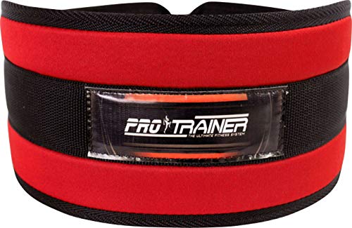 Cinturão Vermelho Musculação Crossfit Academia Strap Luva (330, M)