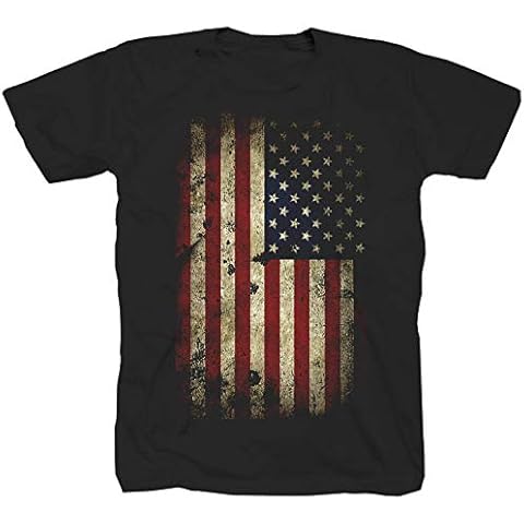 Camiseta de manga corta negra Tex-Ha Estados Unidos America Route 66 Oldschool Chopper Marines Corps US Cars Truck Cover