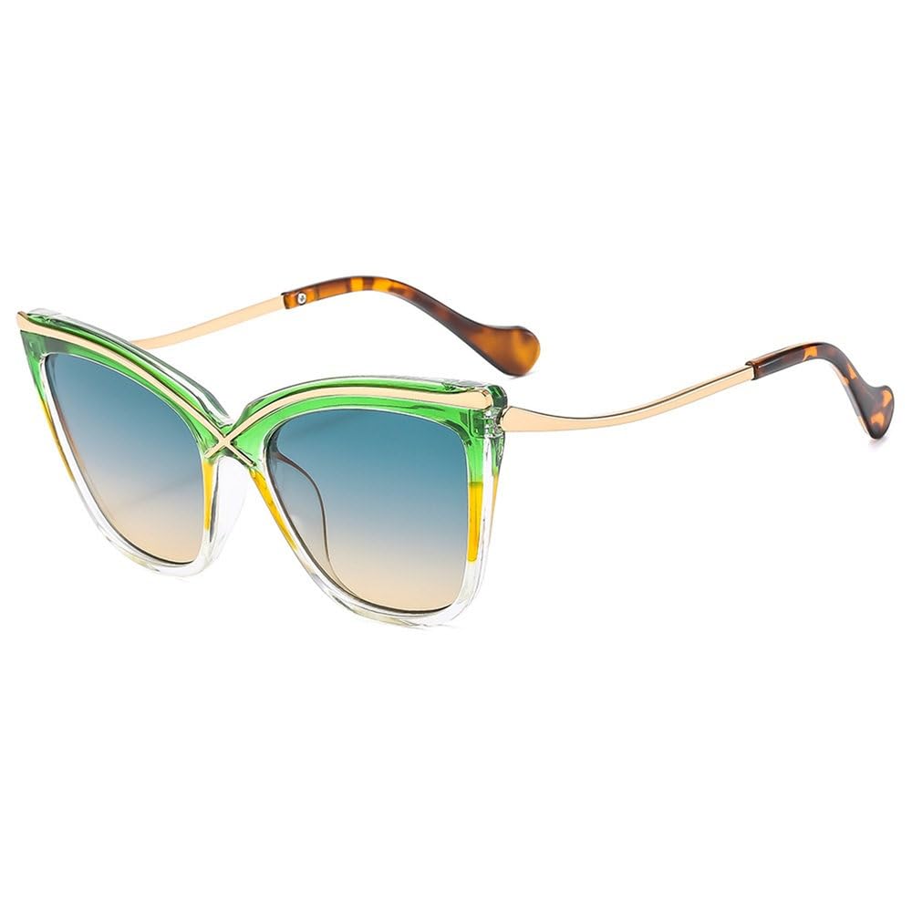 Neue 2025 Retro Reise Uv400 Beliebte Brillen Trending Metall Vintage Frauen Sonnenbrille Schwarz Cat Eye Sonnenbrille Damen Driving Shades, GR