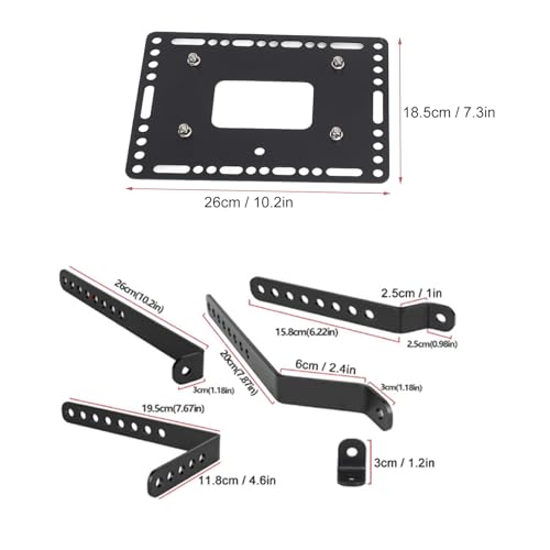 Soportes universales para alforjas rígidas de moto Fabater, kit de soportes laterales de aleación de aluminio para maletas laterales de 18L, izquierdo y derecho miniatura 5