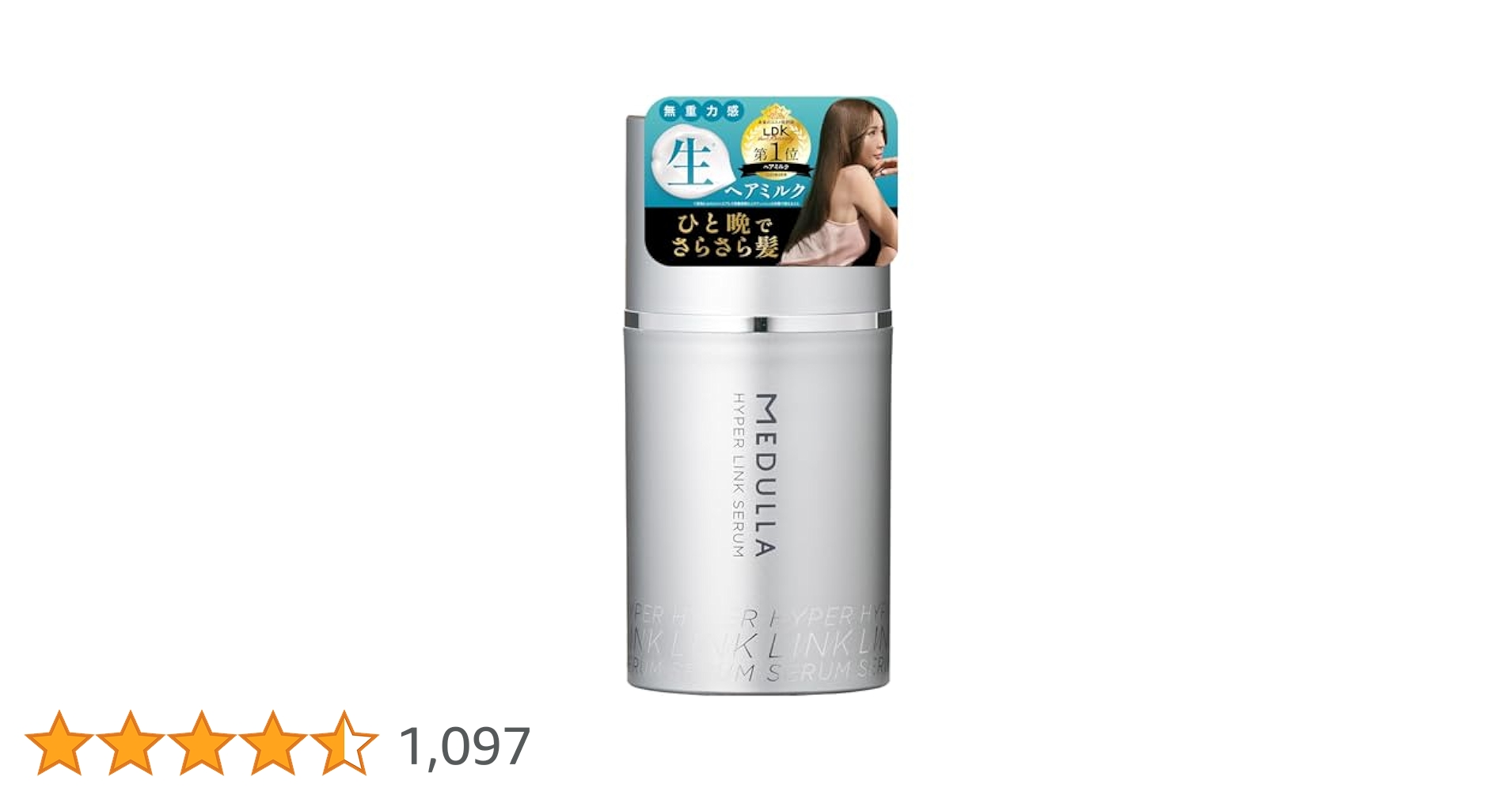 スタイリング剤 MEDULLA HYPERLINK SERUM 75ml 試してみた】HYPERLINK SERUM MEDULLAの効果・髪質別の口コミ