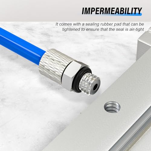 Acoplamientos neumáticos PC4-M3 de 4mm con rosca de precisión miniatura recta 8