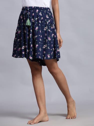 Image of B STORIES Women's Viscose Printed Lounge Culotte Shorts (Pack of 2)