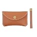 Soft PU Leather Earbud Pouch Portable Bag/in Ear Headphones Carrying Case/Earphone Package/Durable Leather Business Card case/Credit Card Holder/Mini PU Bag for Accessories by FMLOVES(Brown)