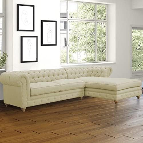 Image of Modern Velvet L Shape sectional Sofa with Chaise Lounge L Shape Sofa for Living Room Bedroom Hall Office
