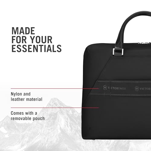 Victorinox Victoria Signature Briefcase - Women's Professional Computer Bag to Hold Laptop & Tablet - Includes Clutch and Detachable Shoulder Strap - 13 Liters, Black4