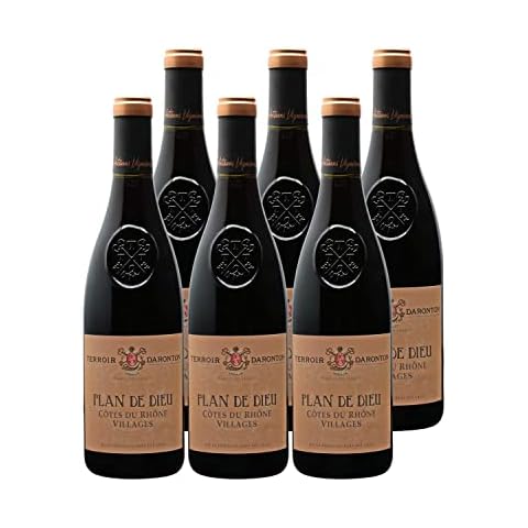 Côtes du Rhône Villages Plan de Dieu Rotwein 2021 - Terroir Daronton - g.U. - Rhonetal Frankreich - Rebsorte Grenache Cover