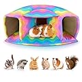 Guinea Pig Bed Small Animal Hideout House Warm Guinea Pig Tunnel Washable for Small Pet Hamster,Chinchilla,Bunny